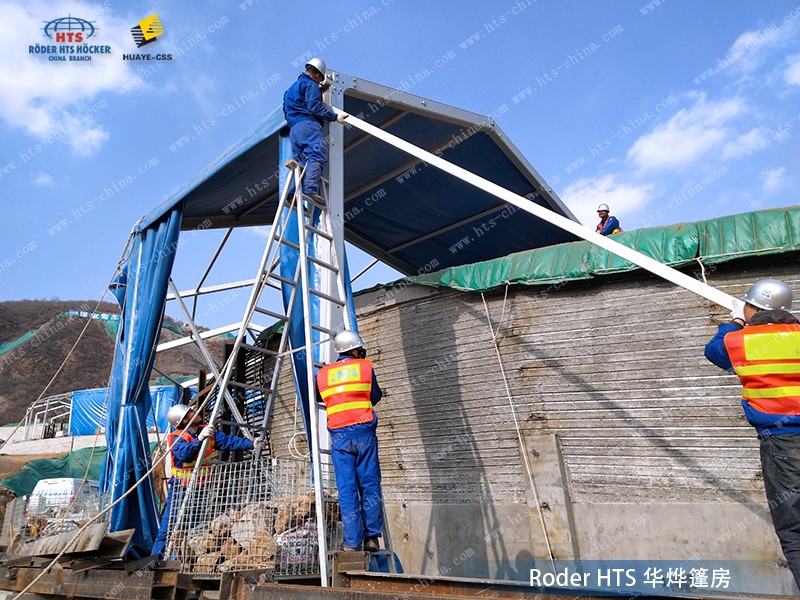 鋁合金篷房搭建現場 鋁合金篷房搭建現場