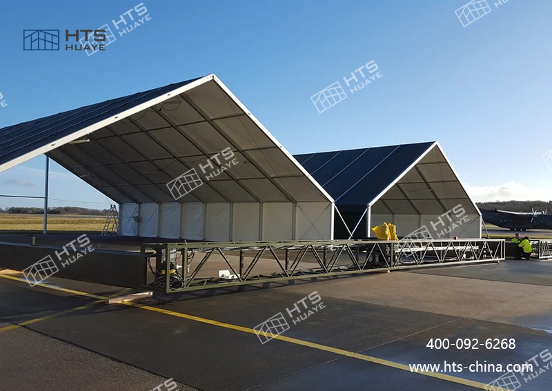 鋁合金可拆卸機(jī)庫(kù)篷房為航空運(yùn)營(yíng)提供了更具性?xún)r(jià)比的設(shè)施選擇